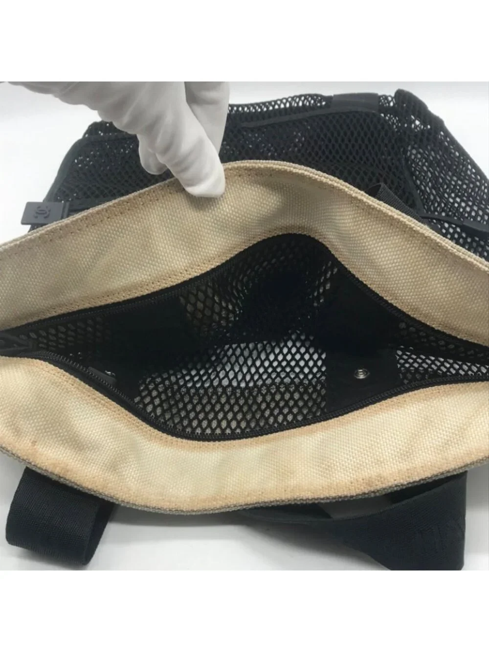 Chanel Sports Mesh Tote Shoulder Bag